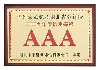 农行AAA级资信企业